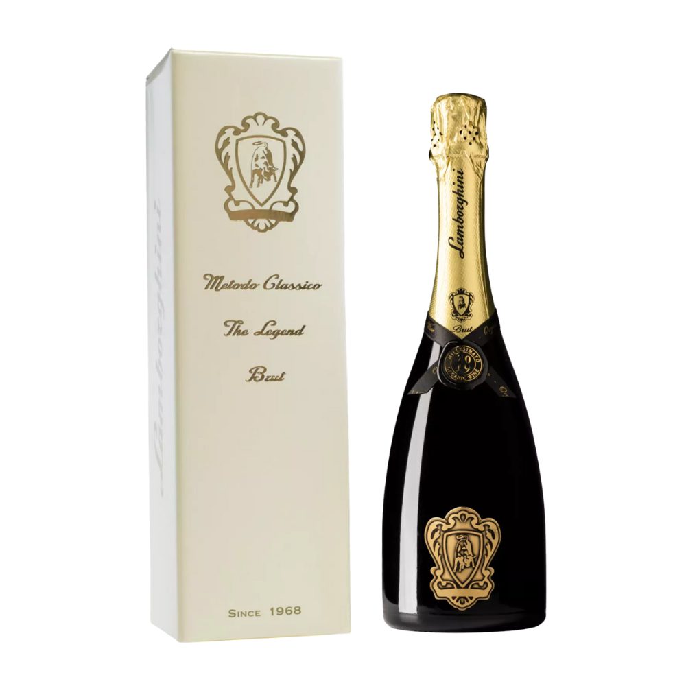 Wino musujące Lamborghini Metodo Classico Brut Millesimato Bio 12,5% białe wytrawne 750 ml kartonik